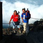 【2010年9月3日】富士山登頂。沖縄より石川幸次君と達成❗️「吉田ルート」。